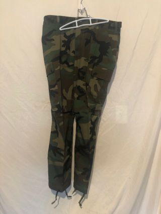 Military Combat Pants 8415 - 01 - 084 - 1711 Medium / Xshort Woodland Camo,  Gov.  Issue