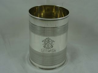 QUALITY,  GEORGE III solid silver PINT TANKARD,  1808,  375gm - BATEMAN 2