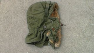 Old US Korean War era 1951 dated Fur Lined Winter Parka Hood 2