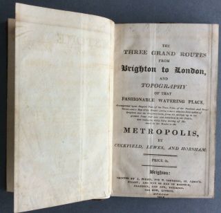 Extremely Rare 1815 Guide To Brighton With Two Maps And Two Plates