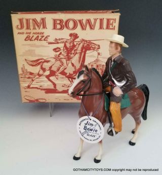 1957 Nmib Hartland Jim Bowie 817,  Rare Box & Tag W.  All Accessories