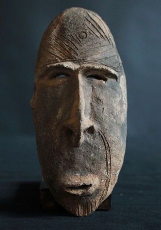 Amulet Mask,  Terracotta,  Panitem,  Pora Pora Culture