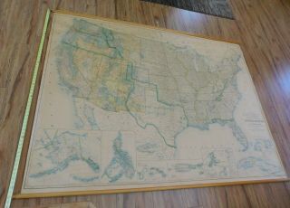 U.  S.  Territories & Insular Possessions 1941 Lg.  87 " X 62 " Map