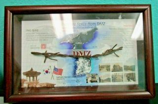The Wire Fence From Dmz Nighttime Lights,  Korean Peninsula Special Edition Frame