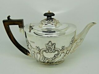 Antique Victorian Silver Teapot London 1898 – Charles Stuart Harris 651g