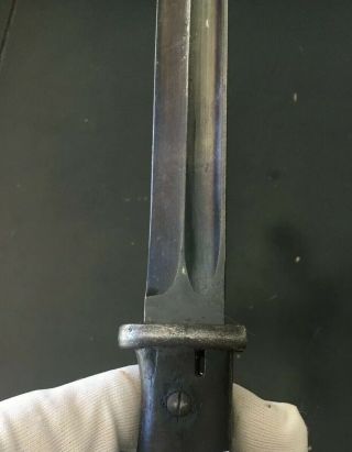 WWII German K98 Bayonet With Sheath,  Wood Handles 6