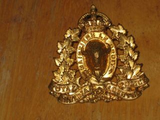 Ww2 Canadian Cap Badge Royal Canadian Mounted Police Rcmp Provost Corps
