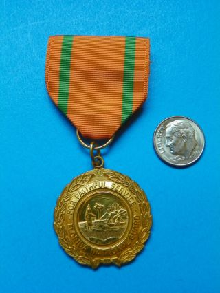 Korean War Us Florida National Guard Faithful Service Medal