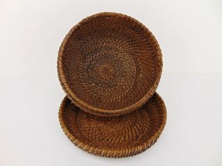 Antique AFRICAN WOVEN BASKET & LID Unknown Tribe FROM 1950s CONGO MISSIONARIES A 4