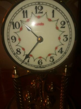 Vintage KUNDO Anniversary Clock (Germany) and with key 6