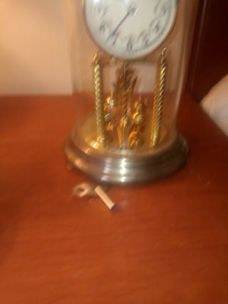 Vintage KUNDO Anniversary Clock (Germany) and with key 8