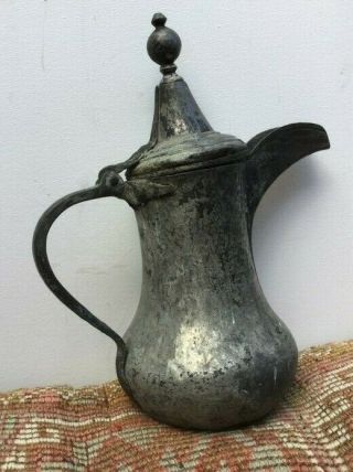 36 Cm Antique Dallah Very Old Islamic Art Coffee Pot Bedouin
