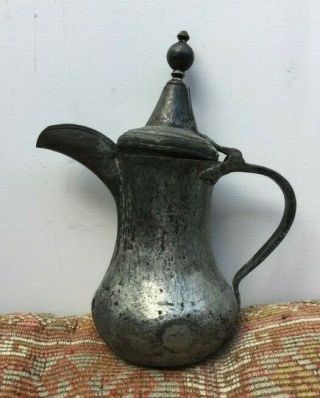 36 cm Antique Dallah very old islamic art Coffee Pot Bedouin 4