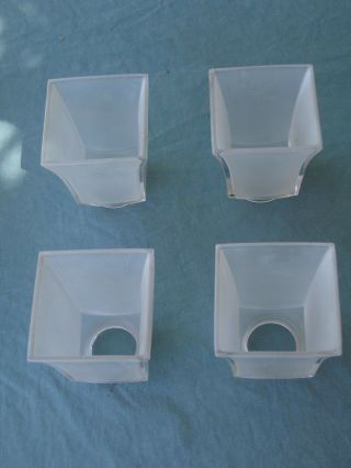 2 Antique Mission,  Arts and Crafts Sconce,  Frosted Glass Shades 10