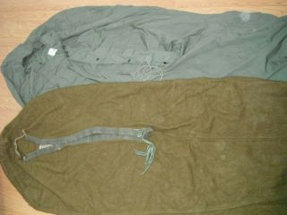Us Army Infantry Military Wool Sleeping Bag & Cotton Case Liner Ww2 Wwii 1944 44