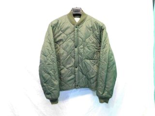 USAF M Green CWU - 9/P Quilted Liner Flyers Jacket USAF US Air Force Military Md 10