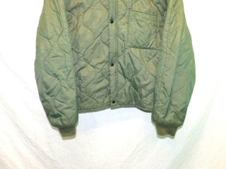 USAF M Green CWU - 9/P Quilted Liner Flyers Jacket USAF US Air Force Military Md 5