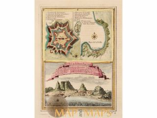 South Africa Cape Of Good Hope Cap De Bonne Espérance Bellin Map 1748