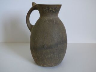 Ancient Persian Amlash Burnished Grey Pottery Jug,  Late 2nd Mill.  Bc