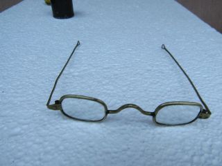Antique Revolutionary War Period Eye Glasses With Nickel Silver Frames
