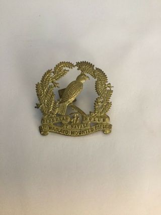Zealand Army 4th Waikato Mounted Rifles Badge Ww1