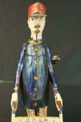 1900 ' S LEHMANN GERMAN TIN WIND UP ADAM PORTER VINTAGE ANTIQUE TOY 9