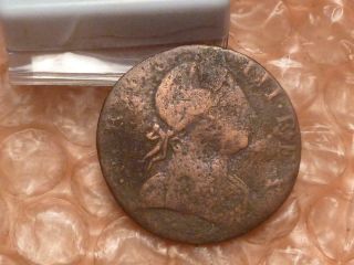 1774 Revolutionary War Era George Iii Colonial Halfpenny Ac