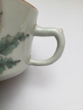 Antique Chinese Porcelain Teapot With Script and Seal Mark 5