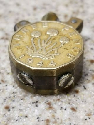 WWII British Trench Art Cigarette Lighter - 11