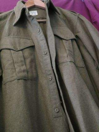 Wool Shirt: BRITISH ARMY: POST WW2: Korean War: 1953: Size 6 2