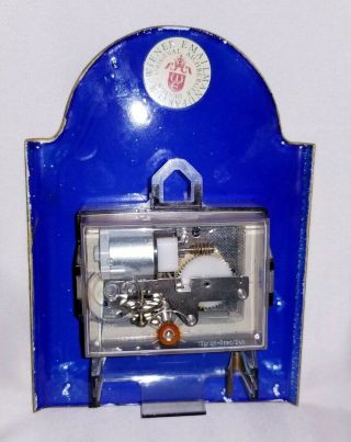 Vintage Austrian Aichberger Design Wiener Emailmanufaktur Enamel Wall Clock 2