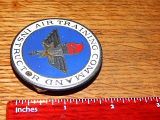 VINTAGE AIR TRAINING COMMAND INSTRUCTOR BADGE S - 21 MADE IN USA USAF PILOT 5
