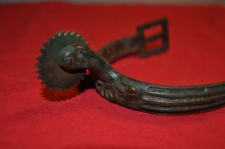 RARE U.  S.  OFFICER ' S CAVALRY SPUR - VERY SIMILAR TO THE MARKED 1864 CHRISTMAS SPUR 3