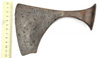 Ancient Rare Authentic Viking Kievan Rus King Size Iron Battle Axe 8 - 10th AD 4