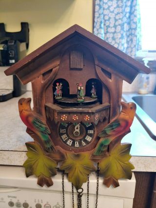 Vintage Musical Schmeckenbecher Cuckoo Clock Made In Germany Parts
