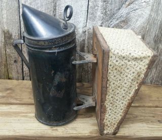 Antique Vintage Primitive Bee Hive Beekeeper Smoker Bellows 6