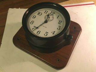 WWII 1944 Seth Thomas Mark I Deck Clock 