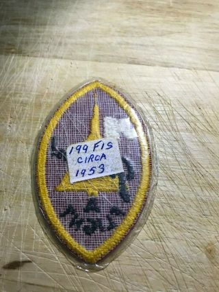 1953 Korea? US AIR FORCE PATCH - 199th Fighter Interceptor Squadron - USAF 2