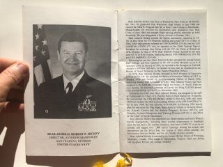 1992 Navy Fighter Weapons School - - Top Gun - - Change of Command Program 4