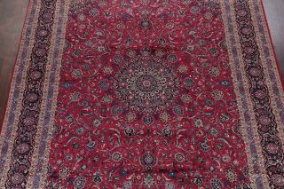 One - of - a - Kind Vintage Traditional Floral Persian Oriental 10 ' x13 ' Wool Area Rug 3