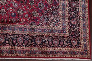 One - of - a - Kind Vintage Traditional Floral Persian Oriental 10 ' x13 ' Wool Area Rug 6