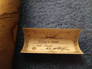 An Plank Owner Certificate USS - Wasp CV - 18 1951 4