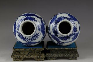 19th century,  A blue & white chinese porelain vases 10