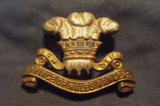 Ww Ii Cap Badge To The Prince Of Wales Rangers (peterborough Regiment) (m.  G. )