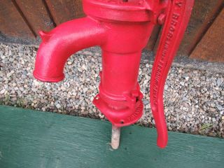 OLD Cast Iron Hand WATER PUMP in Signed 1938 BEATTY 10