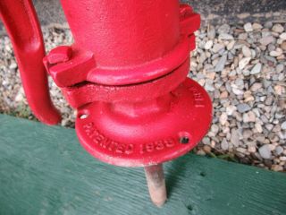 OLD Cast Iron Hand WATER PUMP in Signed 1938 BEATTY 7
