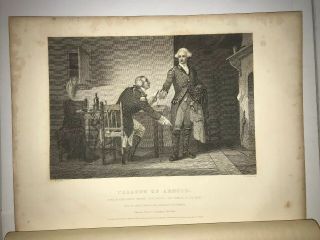 Treason Of Arnold,  Benedict/revolutionary War General,  Engraving 1857