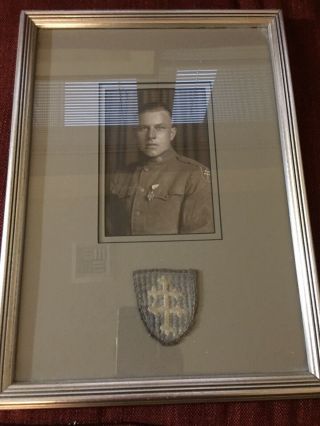 Ww1 Photo Of Soldier And 79th Regiment Patch