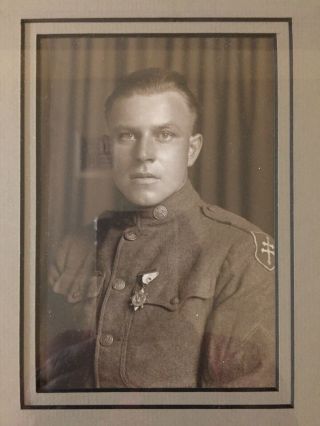 WW1 Photo Of Soldier And 79th Regiment patch 2