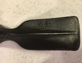 1944 WWII U.  S.  Army Military Pick Axe Trenching Tool Diamond Calk - Orig Paint - 4